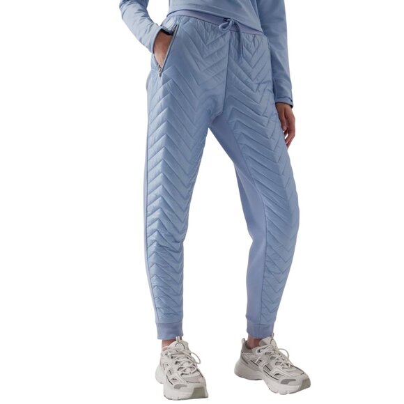 Athleta Pants - Athleta Apres Ski Down Jogger Powder Blue Size 14/P